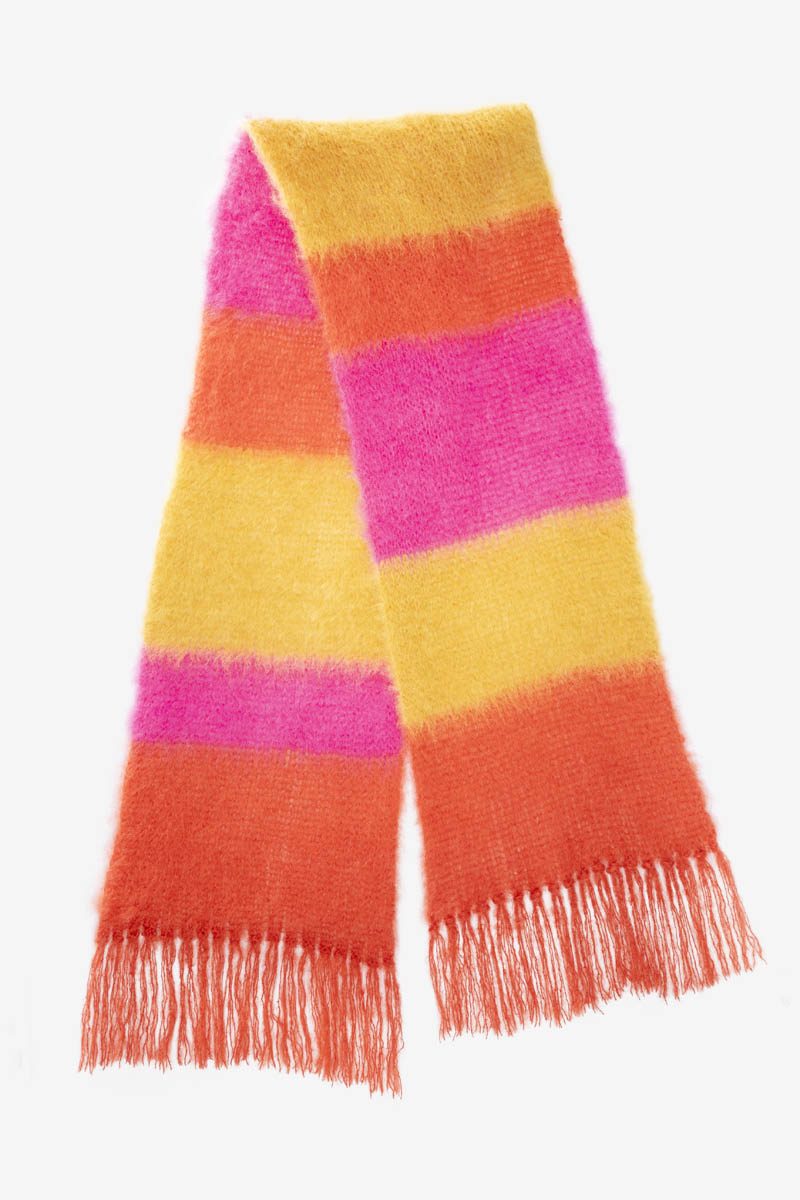 StripedSnuggle-ClayFuschiaMustard